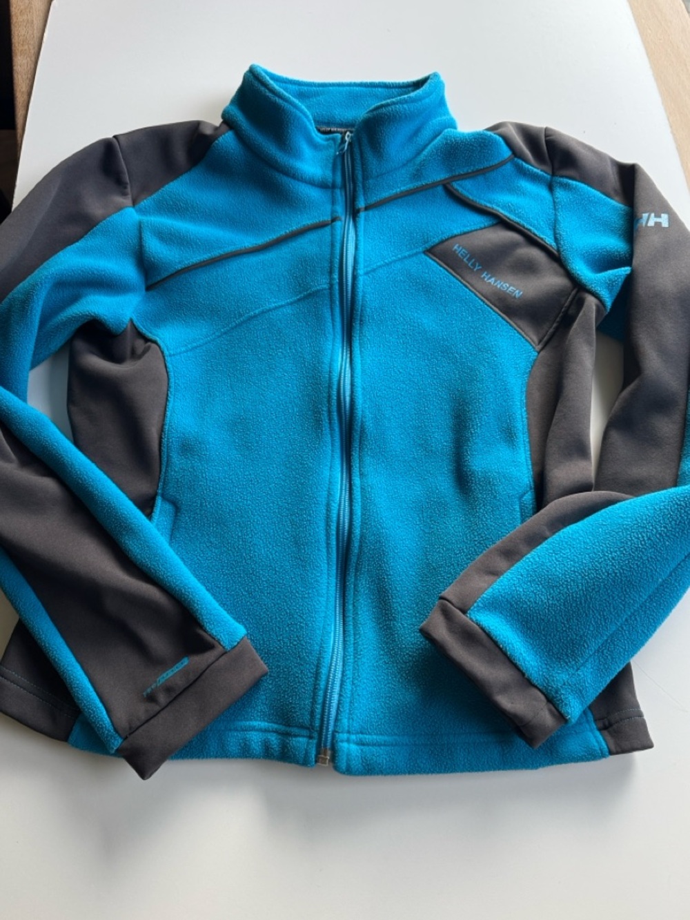 Helly Hansen Pro Fleece Full Zip Jacket Teal Black Embroidery Women's Size Small